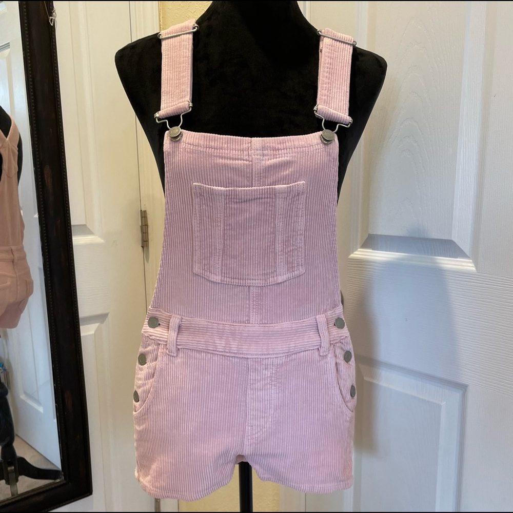 Corduroy Overall Shorts